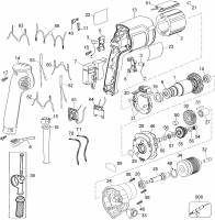 Dewalt DW236-GB 230v Rotary Drill Spare Parts Type A1
